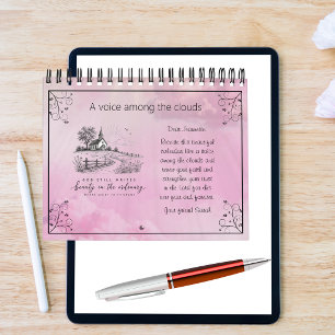 Calendario Una Voz Personalizada Entre las Nubes Rosa Cristia