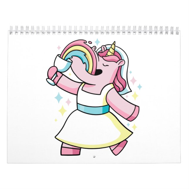 Calendario unicornios y arcos  (Tapa)