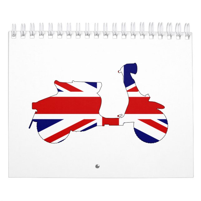 Calendario Union Jack 60s Motor Scooter (Tapa)