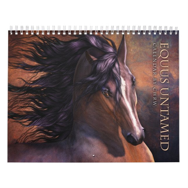 Calendario Untamed del caballo del Equus (Tapa)