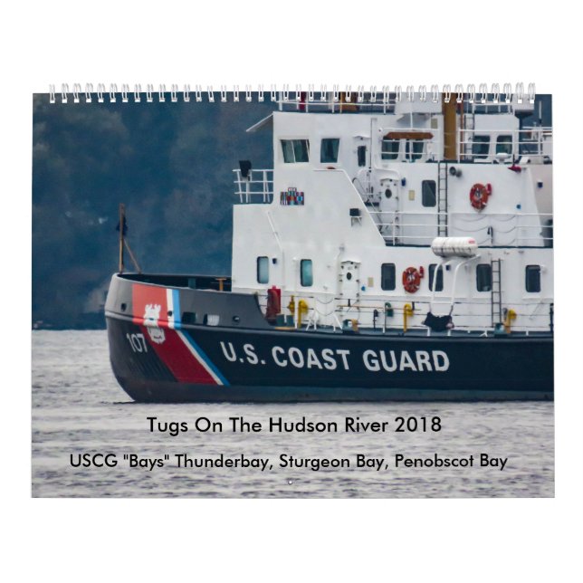 Calendario USCG "aúlla" en el río Hudson 2018 (Tapa)