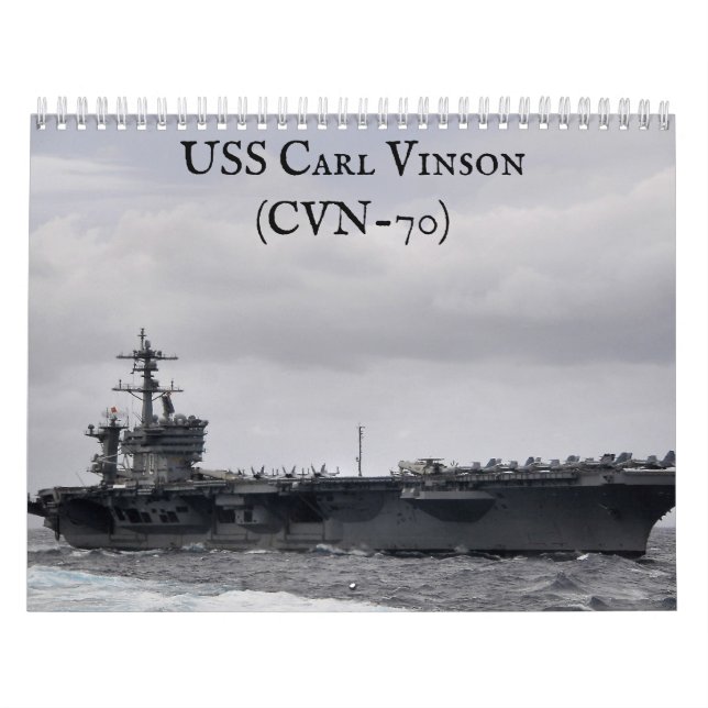 Calendario USS Carl Vinson (CVN 70) (Tapa)