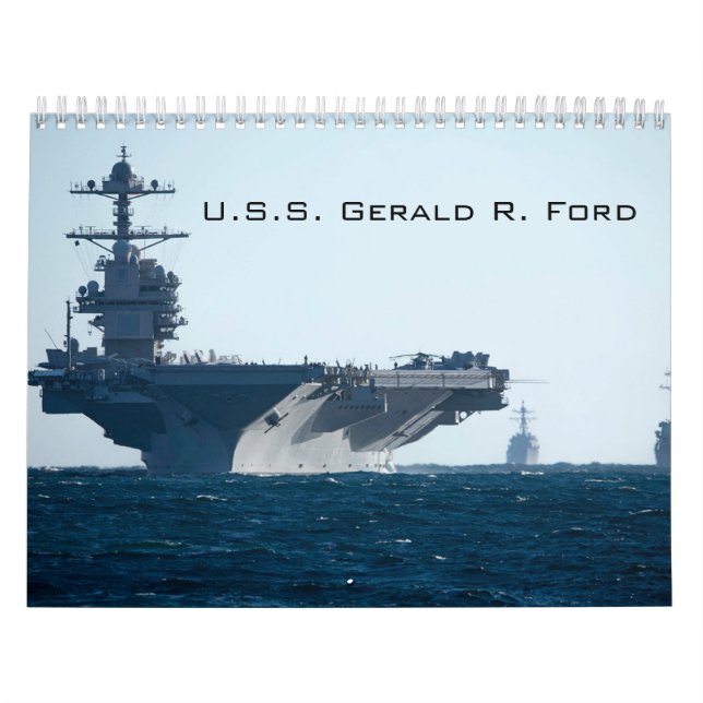 Calendario USS Gerald R. Ford (Tapa)