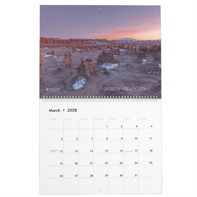 Calendario Utah hasta 24 meses! (Mar 2028)