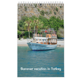 Calendario Vacaciones de verano en Turquía