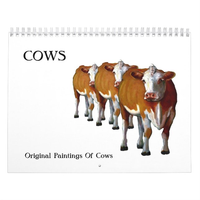 Calendario VACAS: Arte original (Tapa)