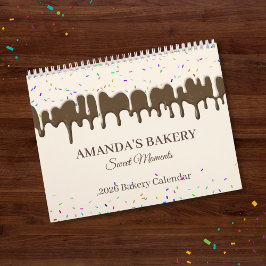 Calendario Vainilla Frosting Drip - 2026 Sweet Bakery 