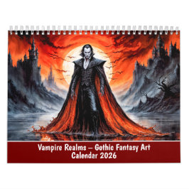 Calendario Vampire Realms – Gothic Fantasy Art Calendar 2026