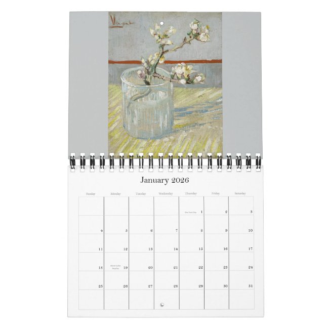 Calendario Van Gogh Flores & Still Life 2016 Pequeña (Jan 2026)