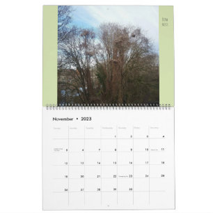 Calendario Vecindario "Downyland" con flora y fauna grandes