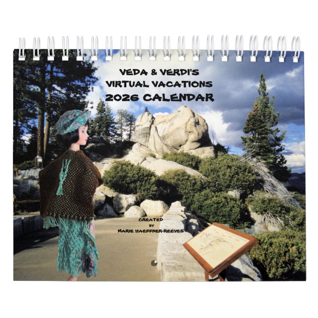 CALENDARIO VEDA & VERDI'S VIRTUAL VACATIONS 2026 CALENDAR (Tapa)