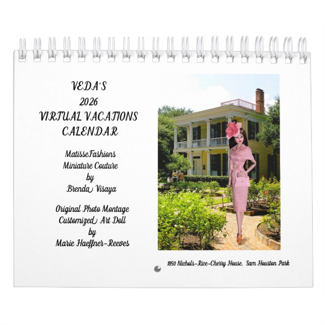 Calendario Veda's Virtual Vacations in MatisseFashions 2026 (Tapa)