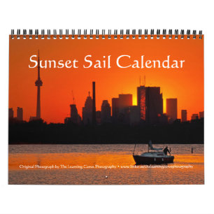 Calendario Vela al atardecer