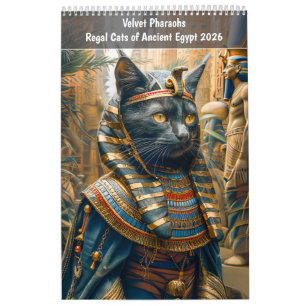 Calendario Velvet Pharaohs – Gatos Reales del Antiguo Egipto