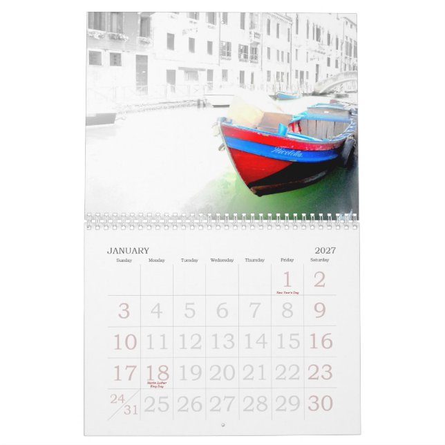 CALENDARIO VENECIA (Jan 2027)