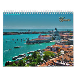 Calendario Venecia, Italia - visión aérea