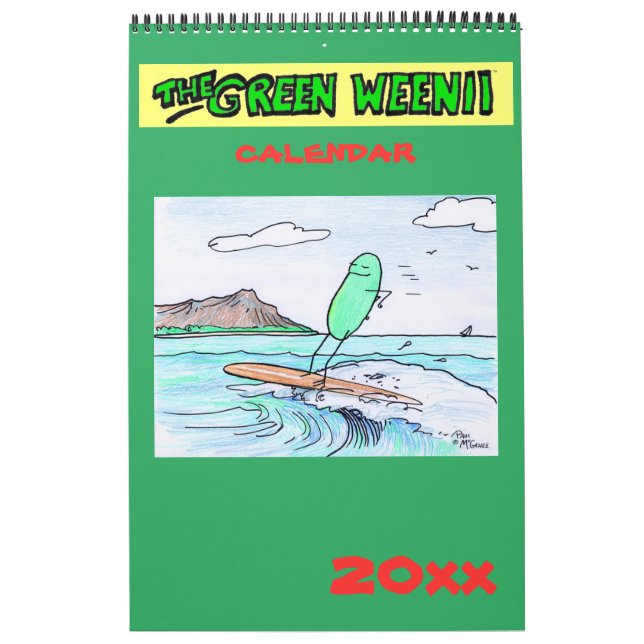 Calendario Verde de Weenii de 2020 (Tapa)