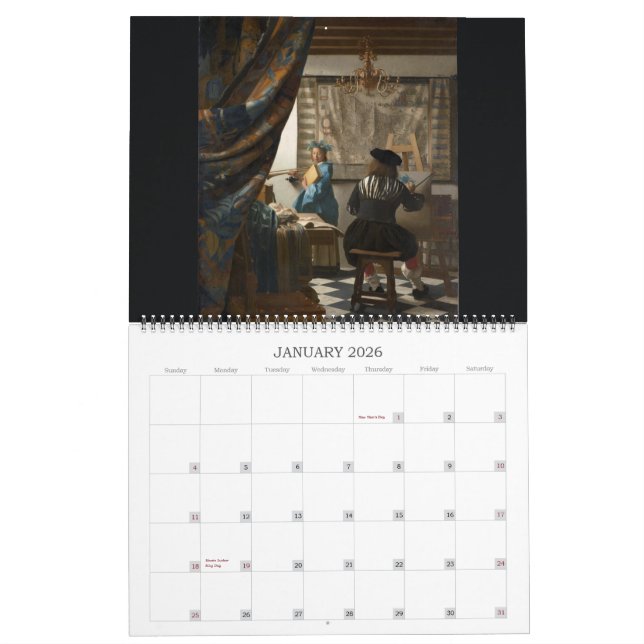 Calendario Vermeer 2016 enorme (Jan 2026)