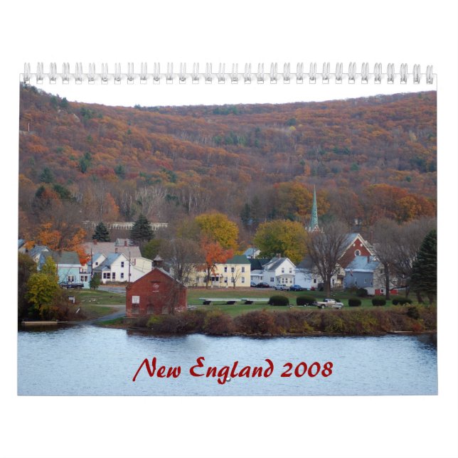 Calendario Vermont 083, Nueva Inglaterra 2008 (Tapa)
