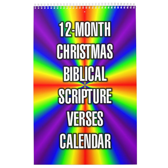Calendario Versículos bíblicos de Navidad de 12 meses (Tapa)