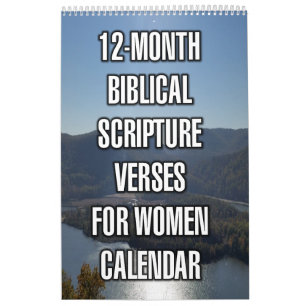 Calendario Versículos bíblicos para mujeres durante 12 meses