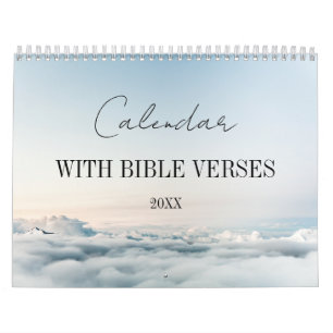 Calendario versículos bíblicos religiosos cristianos
