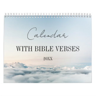 Calendario versículos bíblicos religiosos cristianos