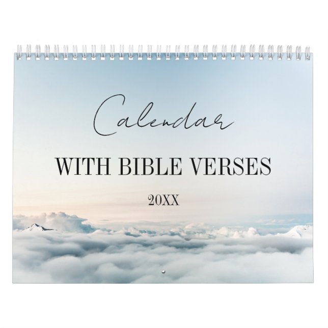 Calendario versículos bíblicos religiosos cristianos  (Tapa)