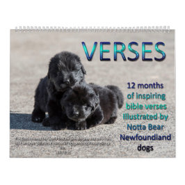 Calendario Versos de Notta Bear Newfoundlands