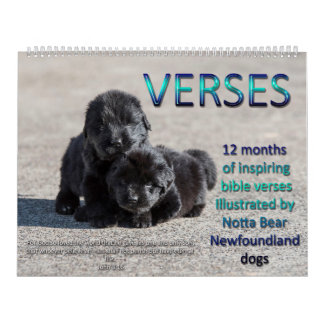 Calendario Versos de Notta Bear Newfoundlands