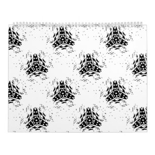 Calendario Vertical, carbón vegetal, duna