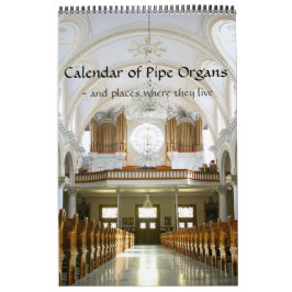 Calendario vertical de los órganos de tubería