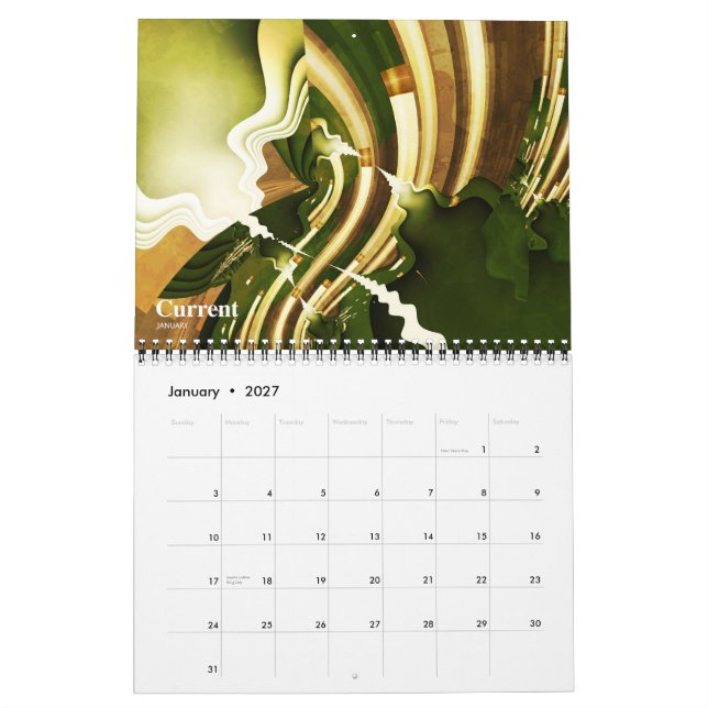 Calendario VI del fractal (Jan 2027)