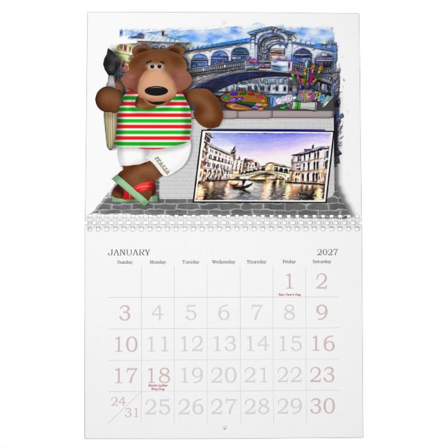 Calendario Viaje con Bruno Marrone (Jan 2027)