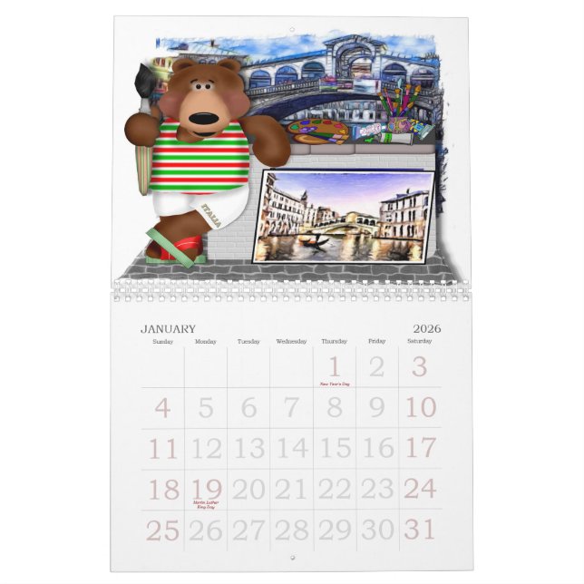 Calendario Viaje con Bruno Marrone (Jan 2026)
