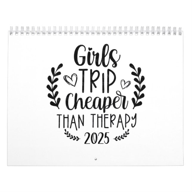 Calendario Viaje de chicas más barato que la terapia 2025 (Tapa)