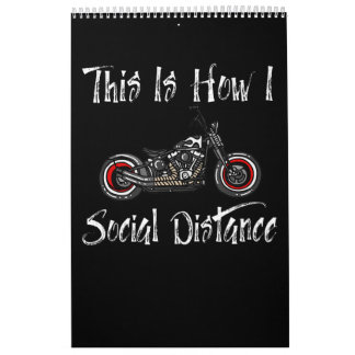 Calendario Viaje en motocicleta a distancia social