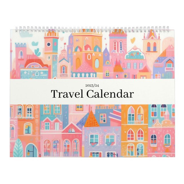 Calendario Viaje Europa Rosa Girona (Tapa)