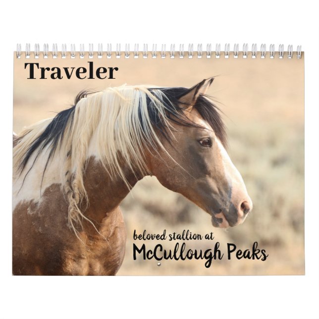 Calendario Viajero de McCullough Peaks Caballo salvaje (Tapa)
