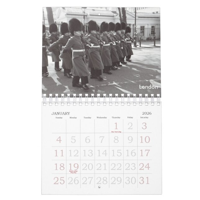 Calendario Viajes a través de los años (Jan 2026)