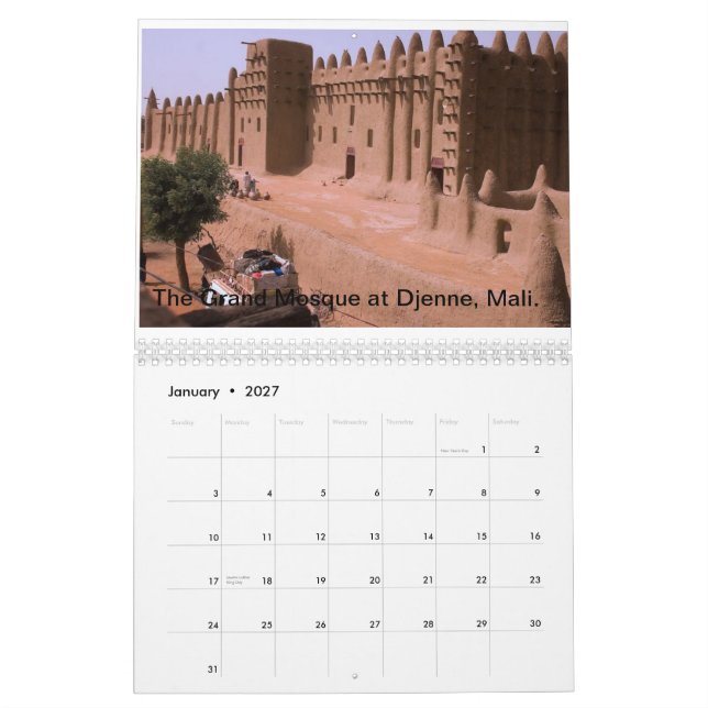 Calendario Viajes con mi cámara (Jan 2027)