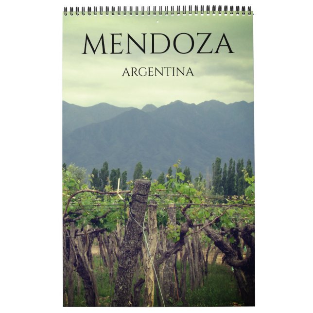 Calendario viajes mendoza argentina (Tapa)