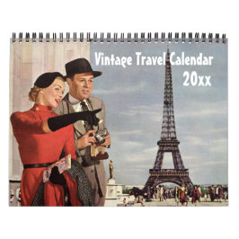 Calendario Viajes y transporte de Ilustracion de época