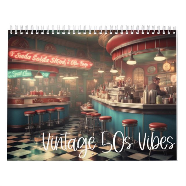 Calendario Vibes de los años 50 (Tapa)