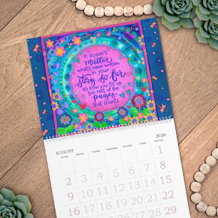 Calendario Vibes positivas inspiradoras de la inactividad de
