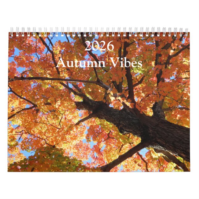 Calendario Vibraciones de Otoño de 2026 Todo el Año (Tapa)