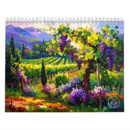 Calendario Vibrant Impasto Art Calendar 2026