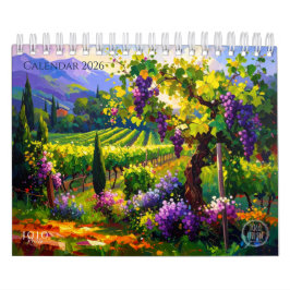 Calendario Vibrant Impasto Art Calendar 2026