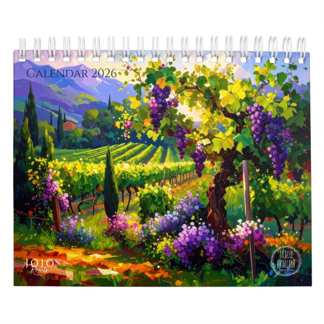 Calendario Vibrant Impasto Art Calendar 2026 (Tapa)
