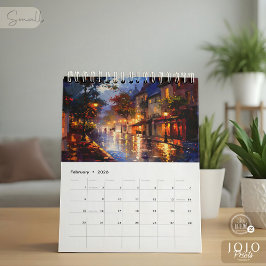 Calendario Vibrant Impasto Art Calendar 2026
